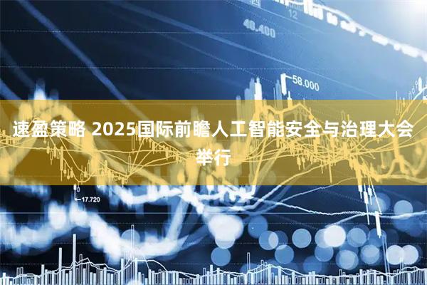 速盈策略 2025国际前瞻人工智能安全与治理大会举行